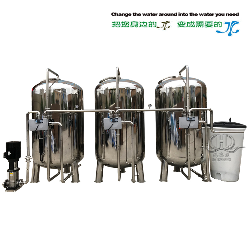 Hdn-10000 sand filter carbon filter softening reverse osmosis pretreatment system