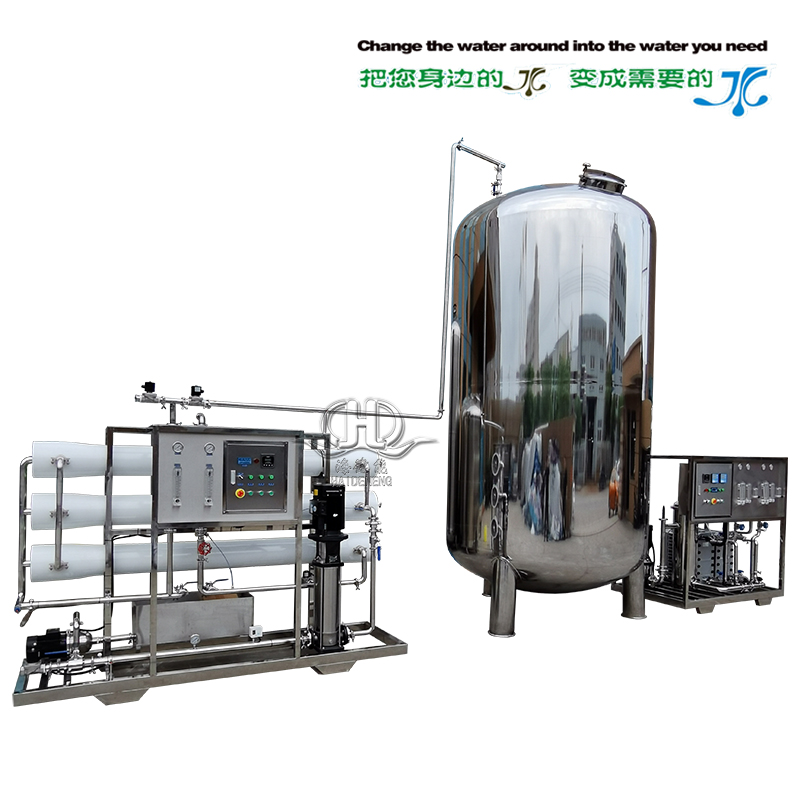 6 tons of automatic reverse osmosis +EDI ultra pure water equipment with 10 tons of water tank 6 tons of automatic reverse osmosis +EDI ultra pure water equipment with 10 tons of water tank