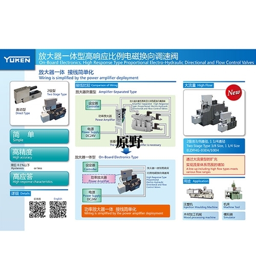 油研高响应比例电磁换向调速阀